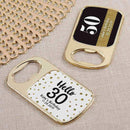 Wedding Reception Accessories Personalized Gold Bottle Opener - Milestone Birthday(24 Pcs) Kate Aspen