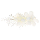 Wedding Reception Accessories Simple White Color Mesh Fabric Flowers Design Wedding Hair Clip TIY