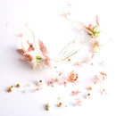 Sweet Women Fairy Style Pink Color Flower Butterfly Hair Accessory