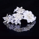 Wedding Reception Accessories Vintage Handmade Pure White Lace Flower Wedding Hair Jewelry TIY