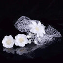 Wedding Reception Accessories Vintage Style Pure White Flower Wedding Hair Band TIY