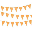 Wedding Reception Decorations Paper Pennant Banner - Orange (Pack of 1) Weddingstar