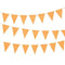 Wedding Reception Decorations Paper Pennant Banner - Orange (Pack of 1) Weddingstar
