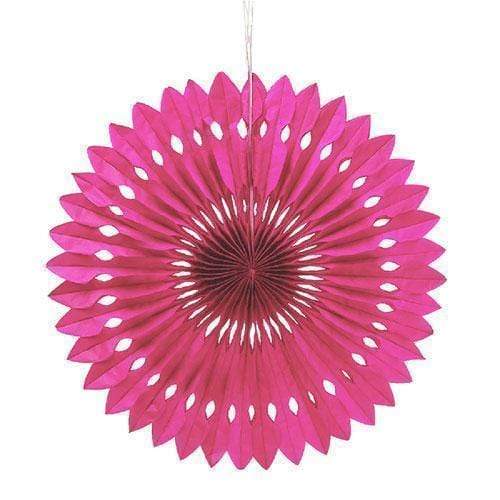 Wedding Reception Decorations Paper Pinwheel Decor - Hot Pink (Pack of 1) Weddingstar