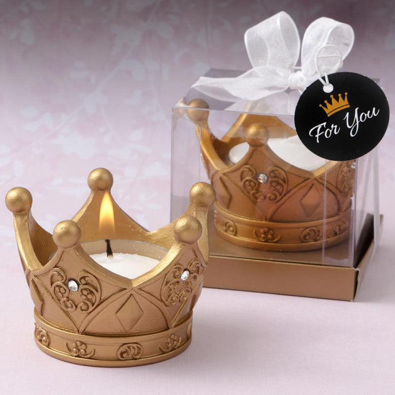 Wedding Reception Decorations Royal gold Crown tea light candle from fashioncraft Fashioncraft