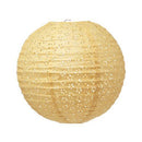 Wedding Reception Decorations Small Eyelet Paper Lantern - Apricot (Pack of 1) JM Weddings