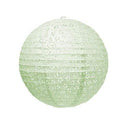 Wedding Reception Decorations Small Eyelet Paper Lantern - Pale Green (Pack of 1) JM Weddings