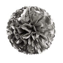 Wedding Reception Decorations Small Metallic Paper Pom Pom - Silver (Pack of 1) JM Weddings