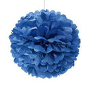 Wedding Reception Decorations Small Paper Pom Pom - Royal Blue (Pack of 1) JM Weddings