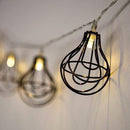 Wedding Reception Decorations String of Lights with Light Bulb Wire Cage - Battery LED (Pack of 1) JM Weddings