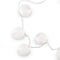 Wedding Reception Decorations String of Lights with Round White Paper Lanterns - Battery LED (Pack of 1) JM Weddings