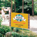 Wedding Signs Personalized Directional Sign (18x12) - Tropical Chic Kate Aspen