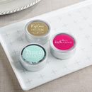 Wedding Signs Personalized Silver Round Candy Tin - Custom Design (2 Sets of 12) Kate Aspen