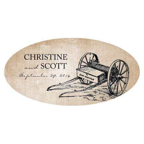 Wedding Signs Rustic Country Large Cling Berry (Pack of 1) JM Weddings