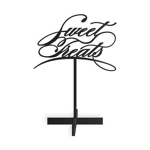 Sweet Treats Acrylic Sign - Black (Pack of 1)