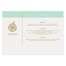 Wedding Signs Vintage Travel Large Menu Card (Pack of 1) JM Weddings