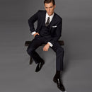 Wedding Suit For Men Striped, Tuxedo, Tailored 3 Piece Suit-One Size-JadeMoghul Inc.