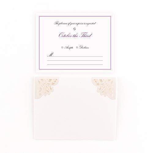 Weddingstar Pearl Romance Laser Embossed Accessory Cards with Personalization (Pack of 16) Weddingstar