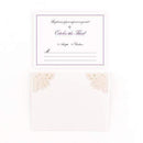 Weddingstar Pearl Romance Laser Embossed Accessory Cards with Personalization Purple (Pack of 16) Weddingstar