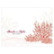 Weddingstar Reef Coral Note Card Berry (Pack of 1) Weddingstar