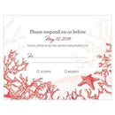Weddingstar Reef Coral RSVP Berry (Pack of 1) Weddingstar