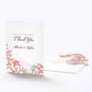 Weddingstar Reef Coral Thank You Card Berry (Pack of 1) Weddingstar