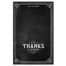 Thank You Card with Fold with Chalkboard Print Design Daiquiri Green (Pack of 1)