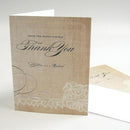 Weddingstar Vintage Lace Thank You Card Berry (Pack of 1) JM Weddings