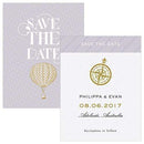 Weddingstar Vintage Travel Save The Date Card (Pack of 1) JM Weddings
