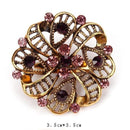 WEIMANJINGDIAN Brand Vintage Gold Color Plated Crystal Rhinestones Flower Antique Brooch Pins for Women in Assorted-5365-JadeMoghul Inc.