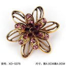 WEIMANJINGDIAN Brand Vintage Gold Color Plated Crystal Rhinestones Flower Antique Brooch Pins for Women in Assorted-5376-JadeMoghul Inc.