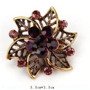 WEIMANJINGDIAN Brand Vintage Gold Color Plated Crystal Rhinestones Flower Antique Brooch Pins for Women in Assorted-5463-JadeMoghul Inc.