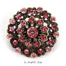 WEIMANJINGDIAN Brand Vintage Gold Color Plated Crystal Rhinestones Flower Antique Brooch Pins for Women in Assorted-629-JadeMoghul Inc.