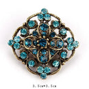 WEIMANJINGDIAN Brand Vintage Gold Color Plated Crystal Rhinestones Flower Antique Brooch Pins for Women in Assorted-634-JadeMoghul Inc.
