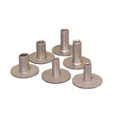 Weld Mount .75" Tall Stainless Standoff Through Thread w-