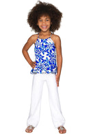 White Amelia Eco-Friendly Stretch Knit Palazzo Pant - Girls-Solid-18M/2-White-JadeMoghul Inc.