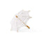 White Battenburg Lace Parasol - Small (Pack of 1)-Wedding Parasols Umbrellas & Fans-JadeMoghul Inc.