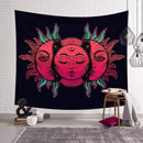 White Black Sun Moon Mandala Tapestry Wall Hanging Celestial Wall Tapestry Hippie Wall Carpets Dorm Decor Psychedelic Tapestry AExp