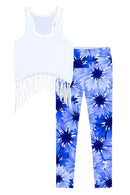 Wild Bloom Lisa Set - Women-Wild Bloom-XS-Blue/White-JadeMoghul Inc.