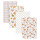 Wild Bunch 4 Pack Flannel Blankets-WHIM-B-JadeMoghul Inc.