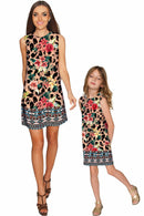 Wild & Free Adele Leopard Print Mini Shift Dress - Women-Wild & Free-XS-Beige/Brown-JadeMoghul Inc.