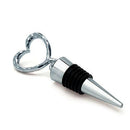 Wine Stopper Favor Silver Heart Shaped (Pack of 1)-Popular Wedding Favors-JadeMoghul Inc.