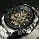 Winner Skeleton Mechanical Watch Luxury Men Black Waterproof Fashion Casual Military Brand Sports Watches Relogios Masculino-black-JadeMoghul Inc.
