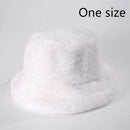 Winter Cow Leopard Print Faux Fur Plush Bucket Hats For Women Outdoor Warm Hat Soft Velvet Fisherman Cap Lady Fashion Panama JadeMoghul Inc.