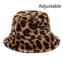 Winter Cow Leopard Print Faux Fur Plush Bucket Hats For Women Outdoor Warm Hat Soft Velvet Fisherman Cap Lady Fashion Panama JadeMoghul Inc.