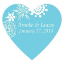 Winter Finery Heart Sticker Berry (Pack of 1)-Wedding Favor Stationery-Berry-JadeMoghul Inc.