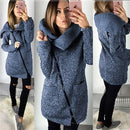 Winter Fleece Oversized Hoodie Jacket Coat-Blue-S-JadeMoghul Inc.