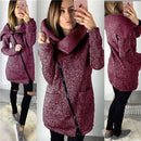 Winter Fleece Oversized Hoodie Jacket Coat-Red-S-JadeMoghul Inc.