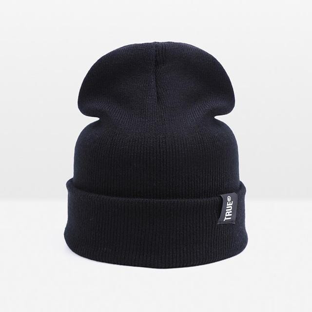 Winter Hat For Men Skullies Beanies Women Fashion Warm Cap Unisex Elasticity Knit Beanie Hats-A Black-JadeMoghul Inc.