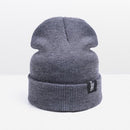 Winter Hat For Men Skullies Beanies Women Fashion Warm Cap Unisex Elasticity Knit Beanie Hats-B Grey-JadeMoghul Inc.